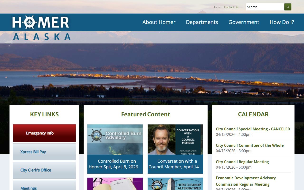 Homer phone directory city official website