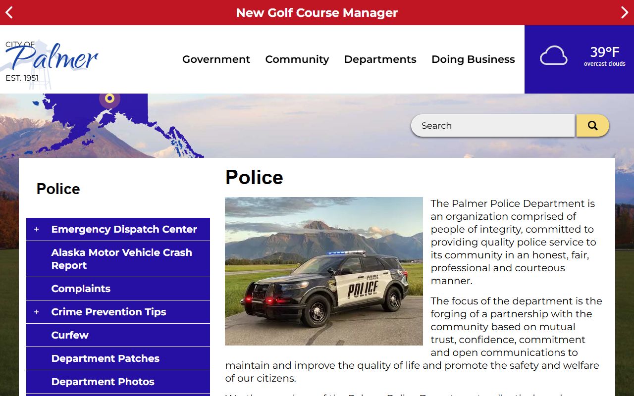 Palmer police department phone directory