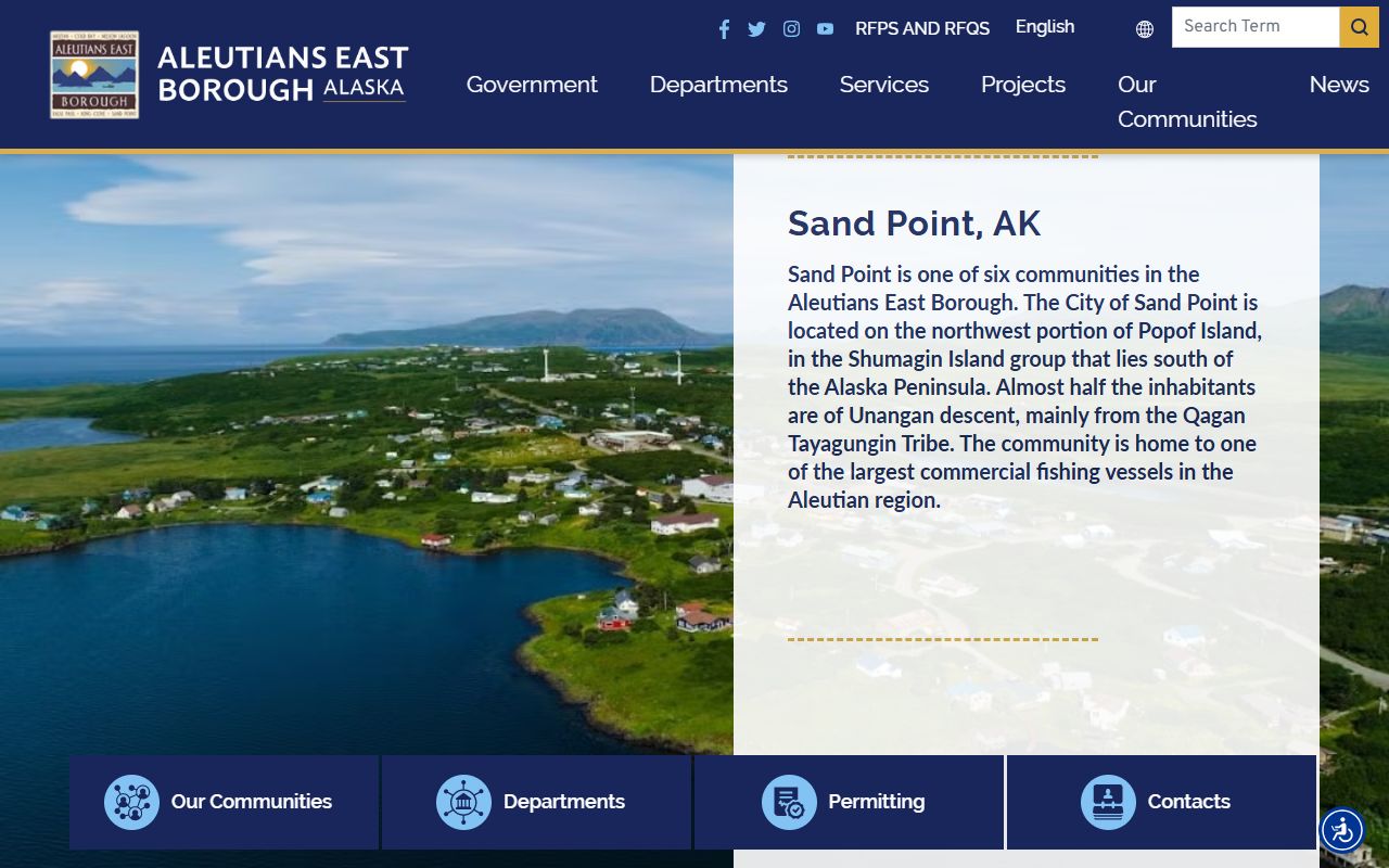 Aleutians East Borough phone directory official website