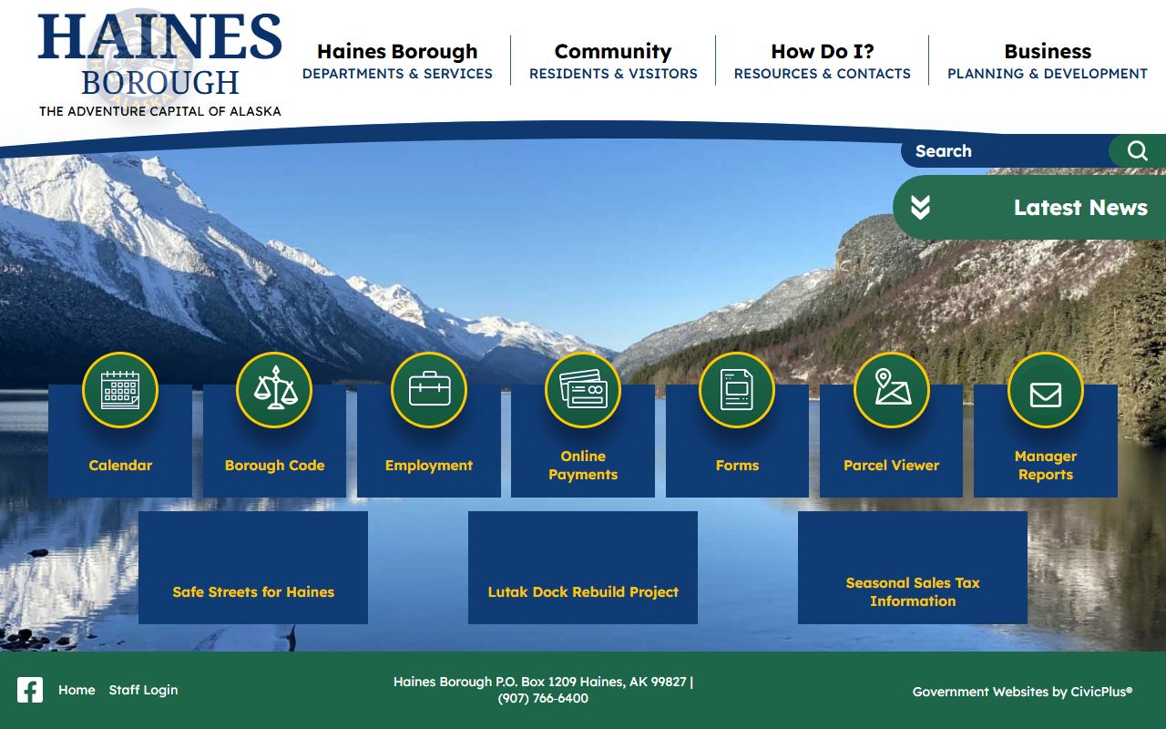 Haines Borough official website phone directory