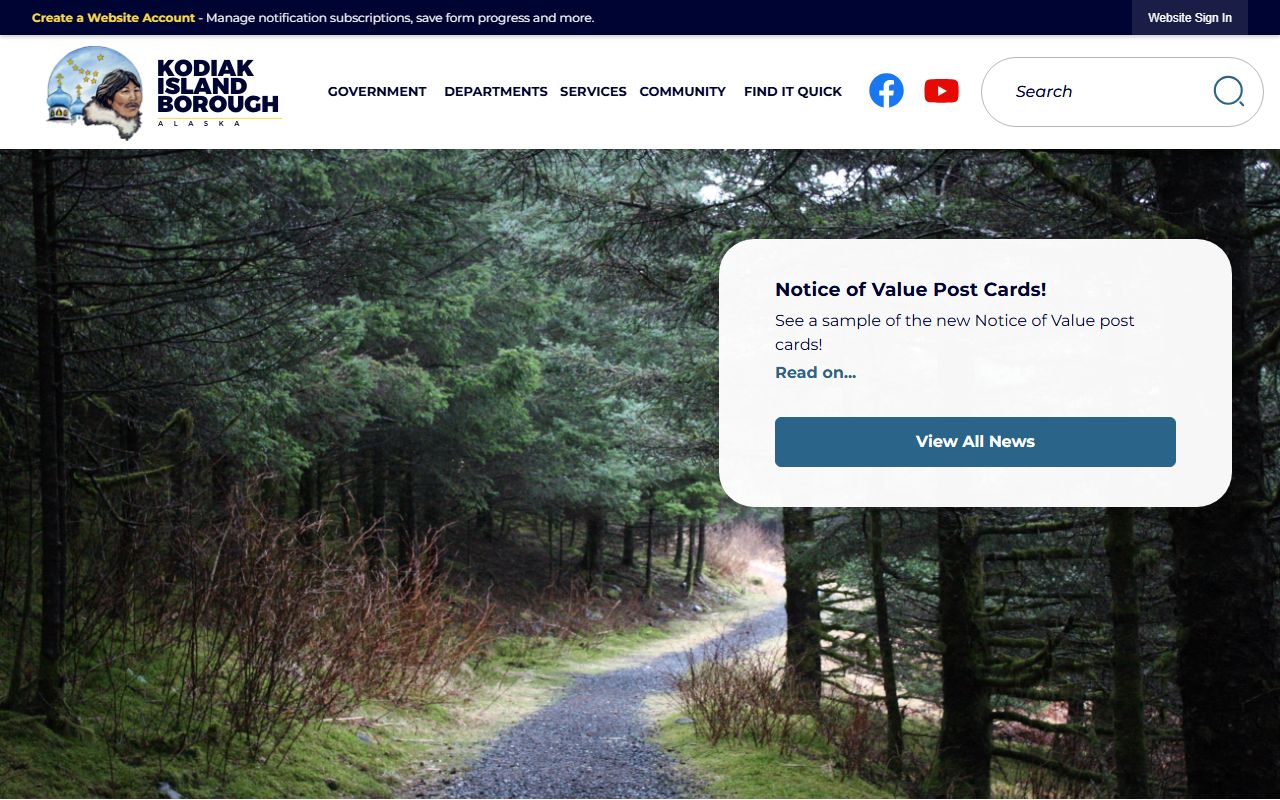 Kodiak Island Borough official website phone directory