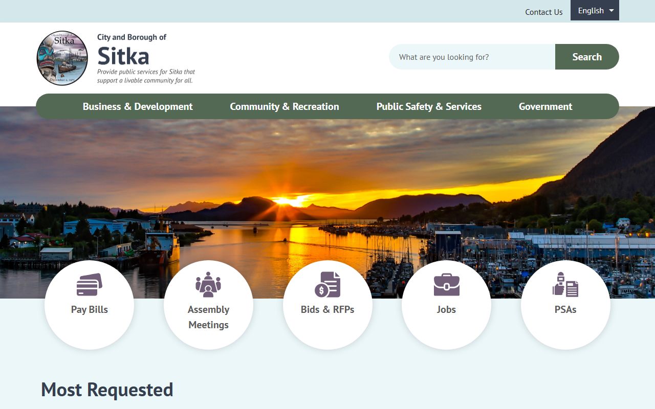 Sitka phone directory city and borough website